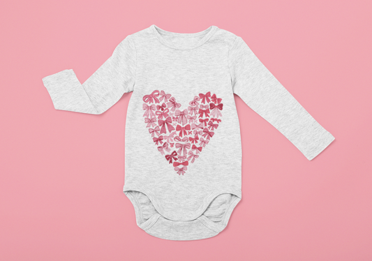 Bow Heart Onesie(s) and Shirt(s)