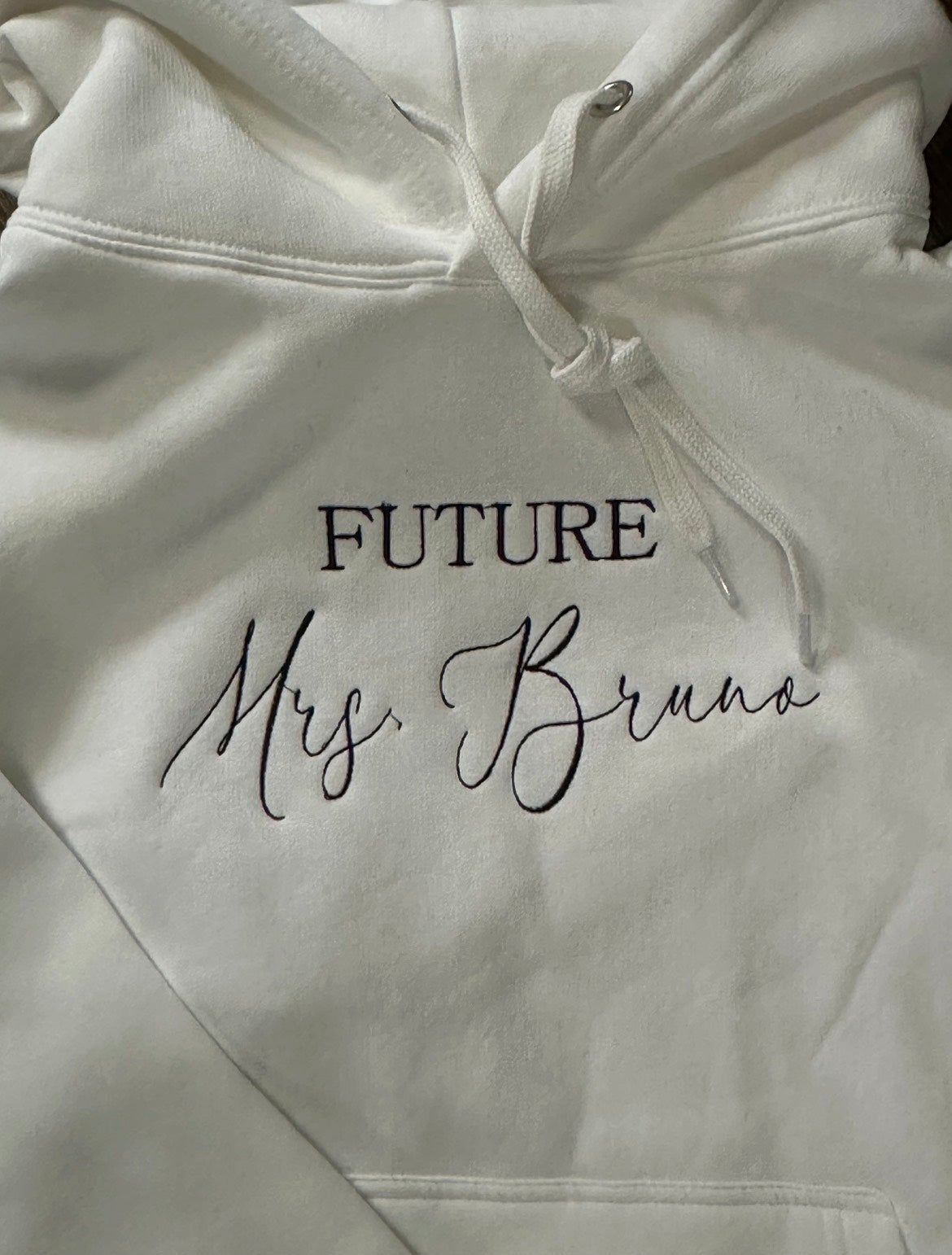 Future Mr. / Mrs. Embroidered Sweatshirt