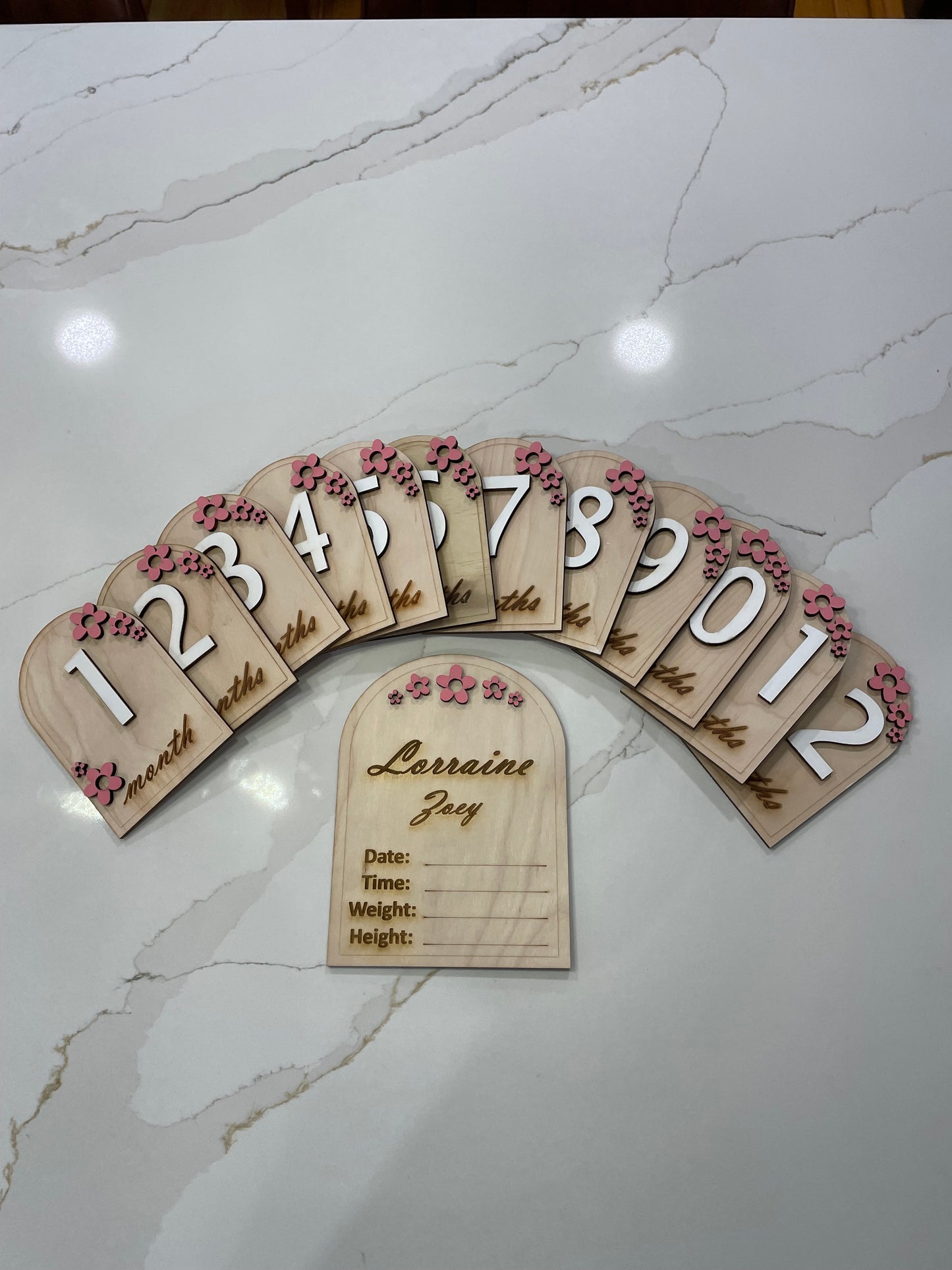 Monthly Milestones - Floral Arch