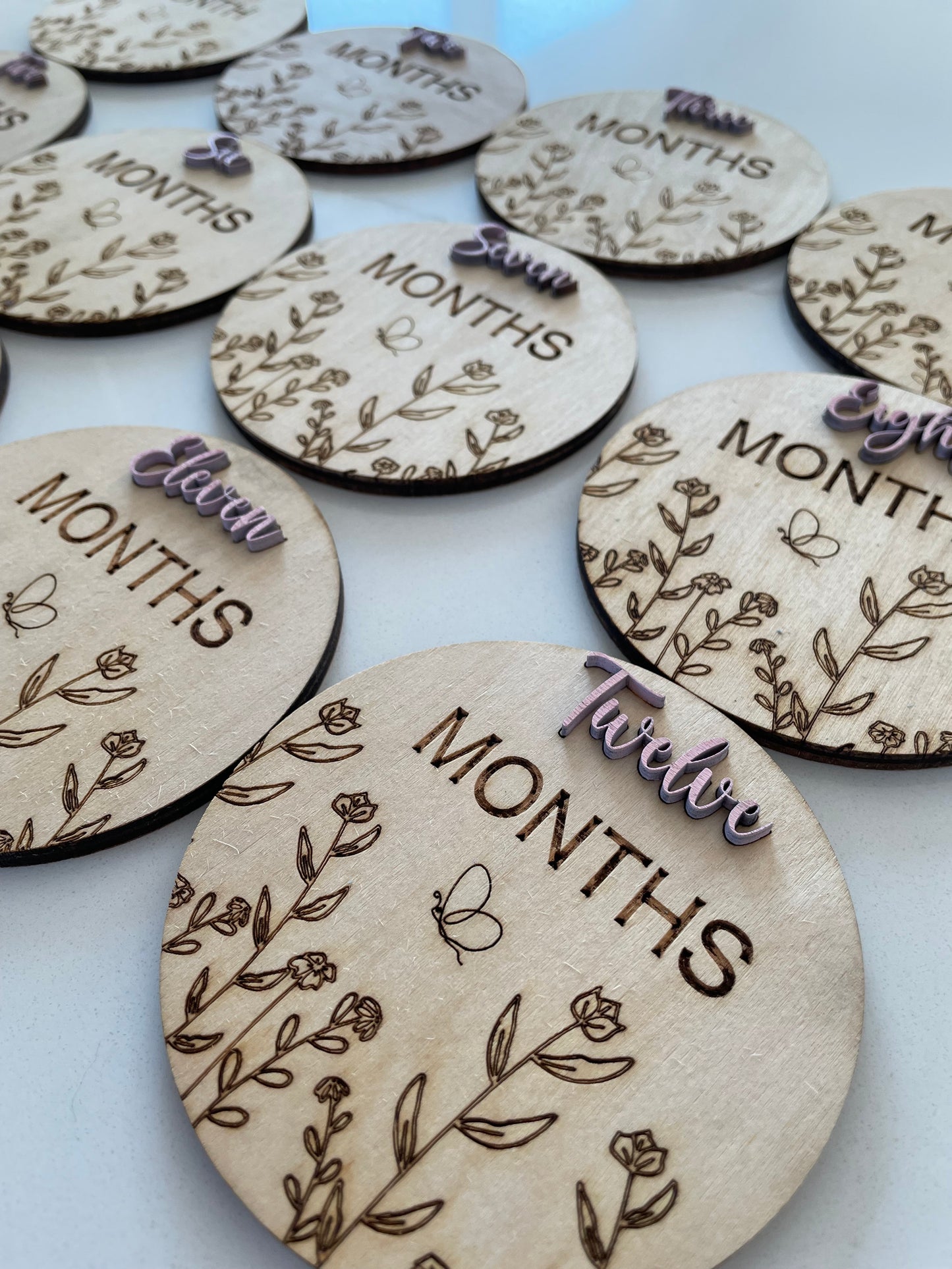 Monthly Milestones - Floral Disc