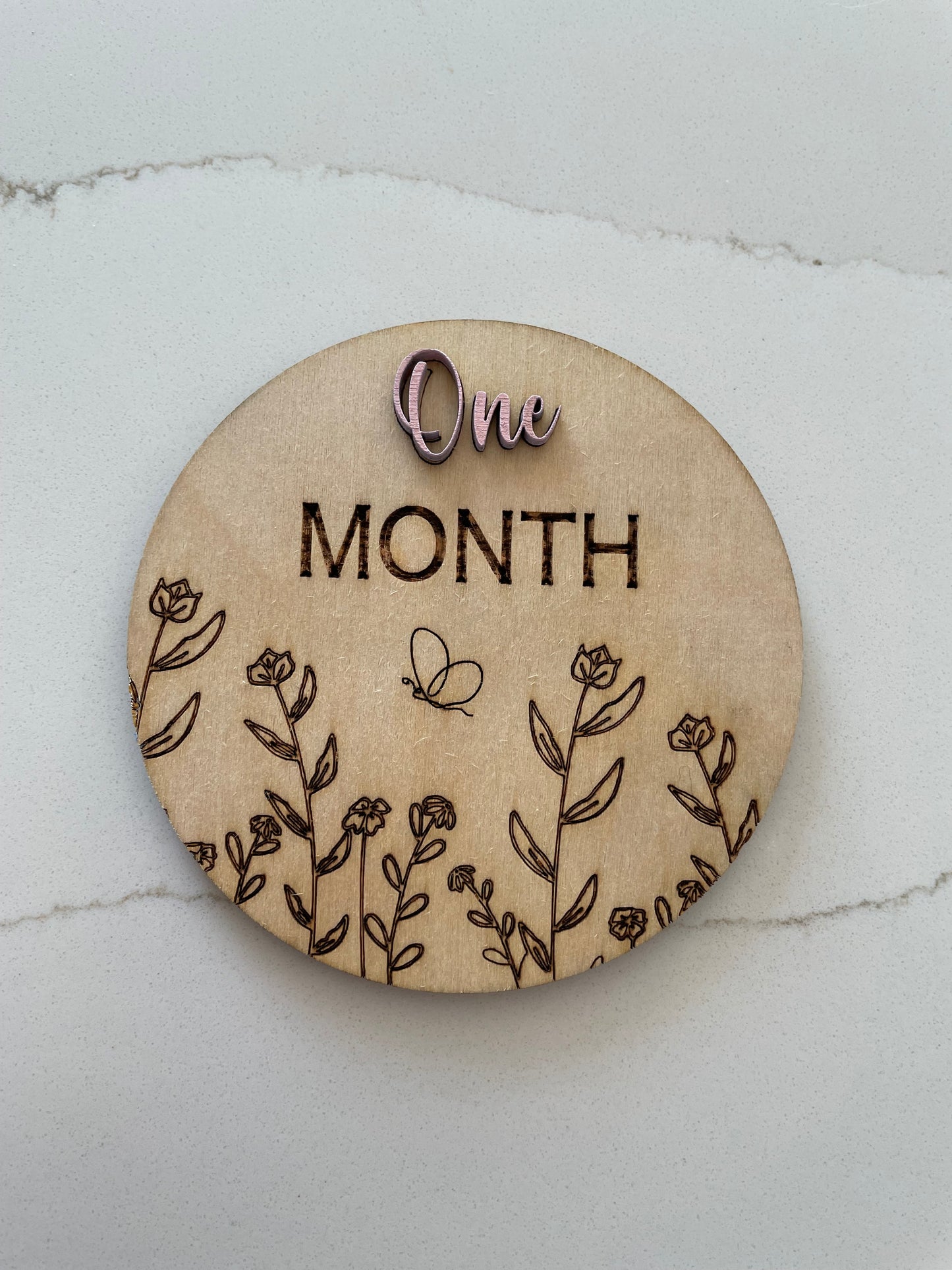 Monthly Milestones - Floral Disc