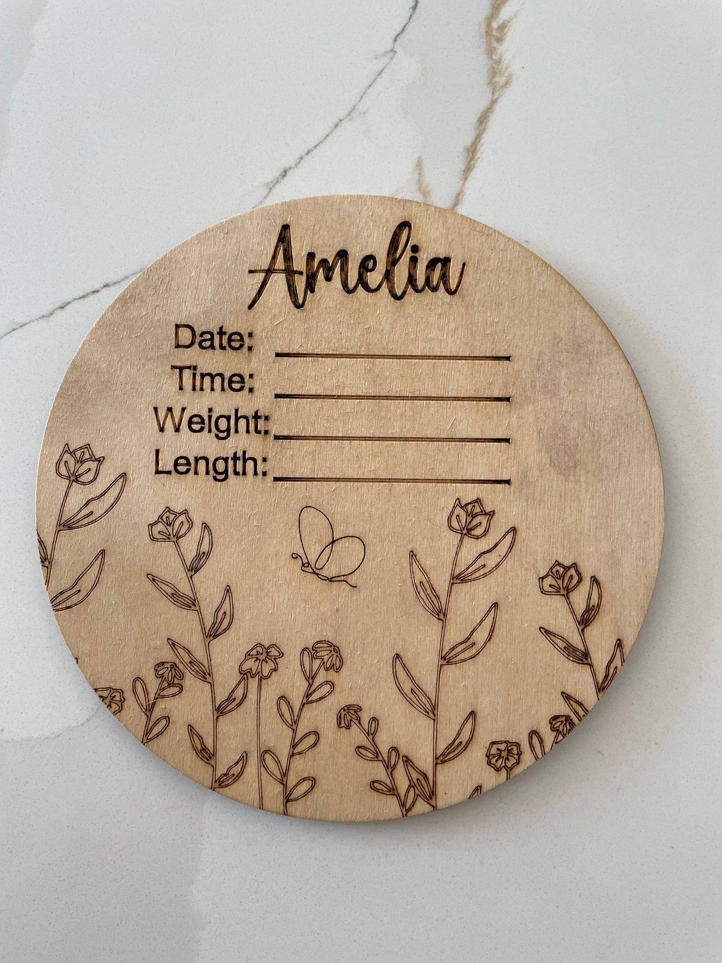 Monthly Milestones - Floral Disc